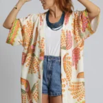 Kimono Estampado Off White