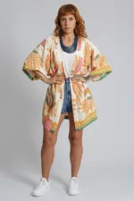Kimono Estampado Off White - Imagem 4