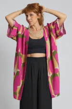 Kimono Estampado Rosa - Imagem 5