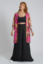 Kimono Estampado Rosa - Imagem 4