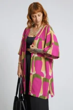 Kimono Estampado Rosa - Imagem 3