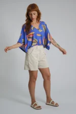 Blusa Cropped Estampada Bananas - Imagem 3