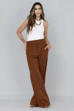 Calça de Linho com Viscose